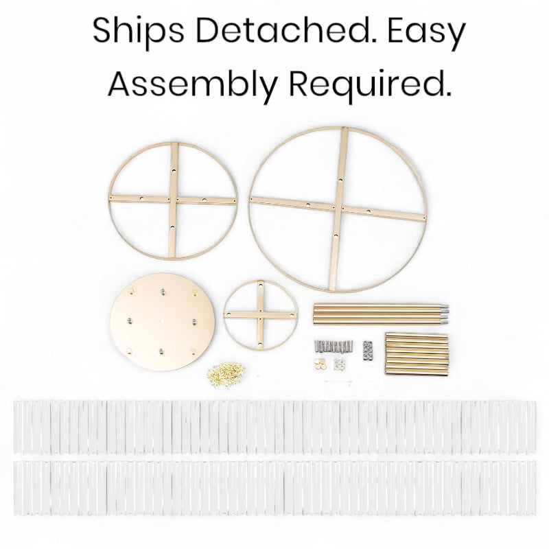 Luxe Wedding Party Centerpiece - 35 Inch Gold Crystal Stand