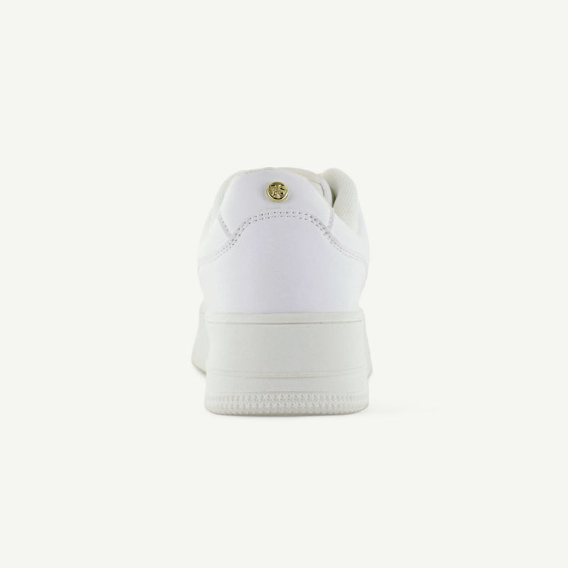 THE METRO: PLATFORM COURT SHOE - WHITE