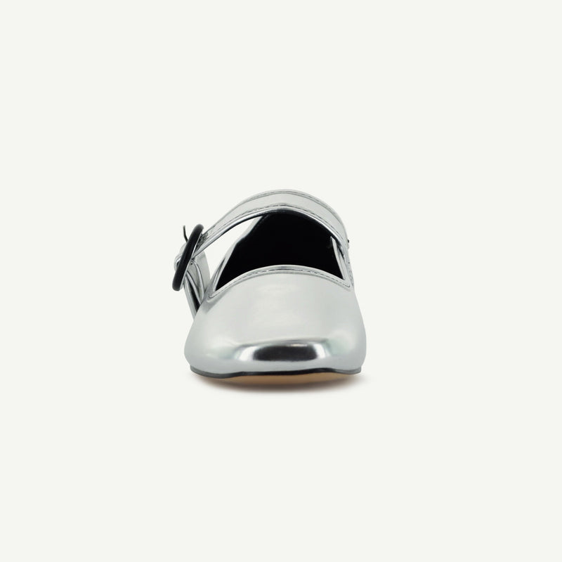 MARIANA: FLAT MARY JANE - SILVER