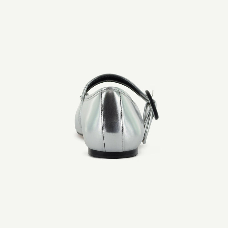 MARIANA: FLAT MARY JANE - SILVER