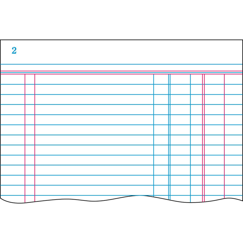 Boorum & Pease Account Journal, Journal-Style Rule, Blue Cover, 11.75 x 7.25 Sheets, 300 Sheets/Book