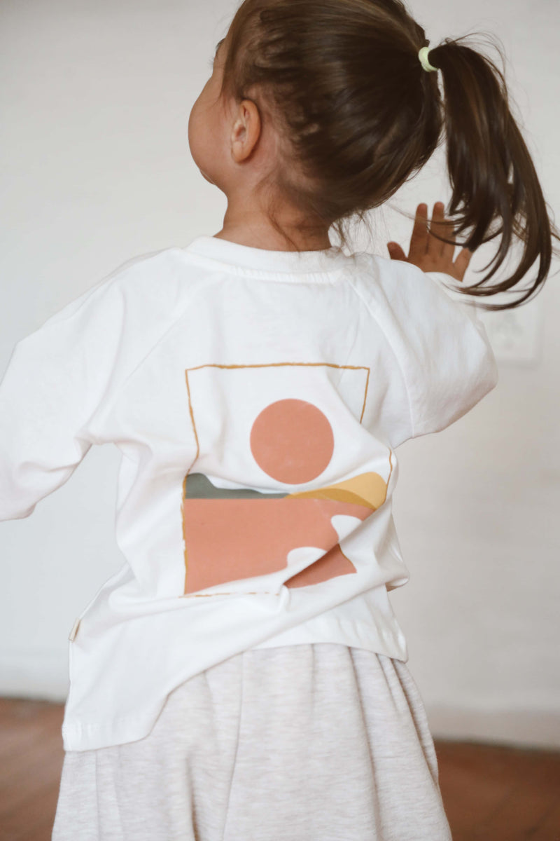 Long Sleeve Ecru T-Shirt