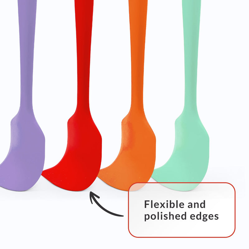 Elihome 8 Piece Silicone Spatula Set - Teal Grey