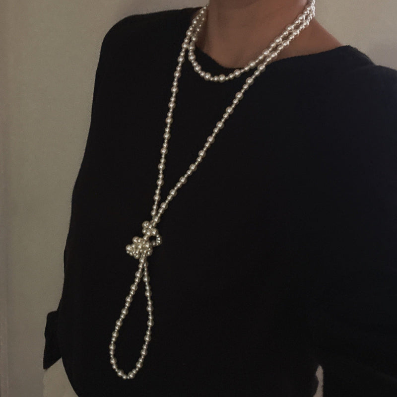 Endless Poise Pearl Necklace – Effortless Layered Look