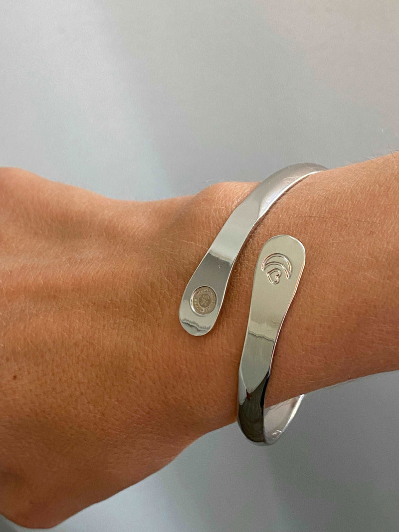 Engraved I love you to the moon and back Bracelet,  Moon and Heart Bracelets