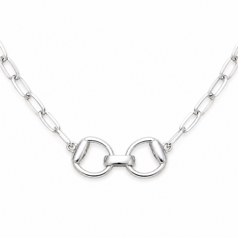 Equestrian Pendant Chain Necklace