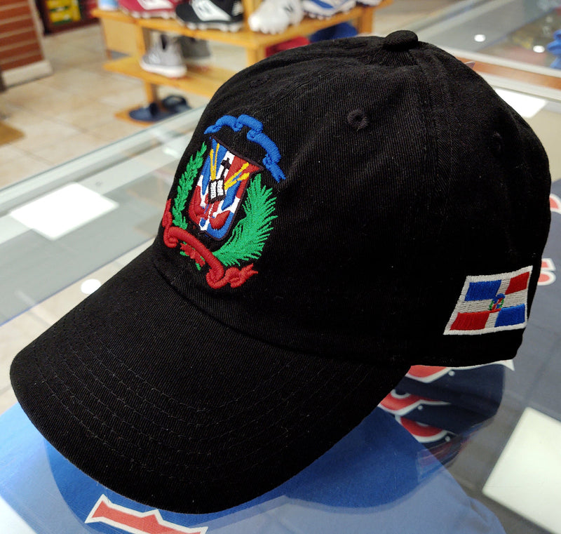 Escudo Republica Dominicana - Dominican Shield Black Full Color Dad Hat
