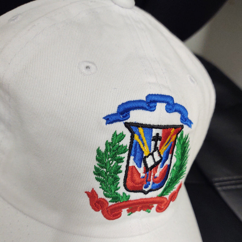 Escudo Republica Dominicana - Dominican Shield White / Full Color Dad Hat