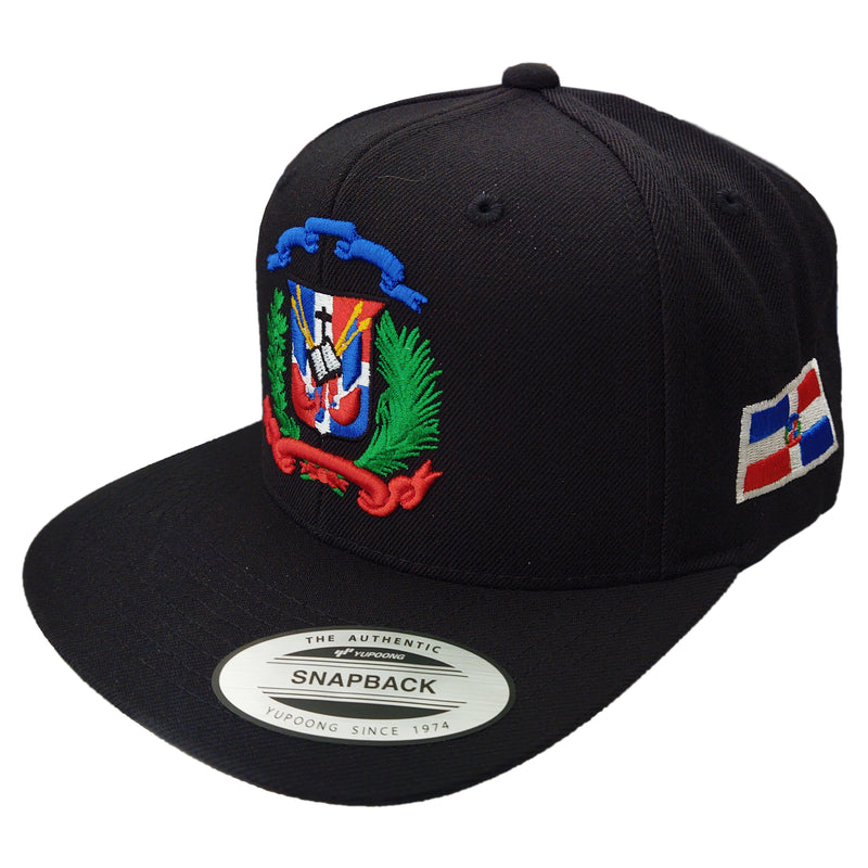Escudo Republica Dominicana - Dominican Snapback Black - Full Color Hat