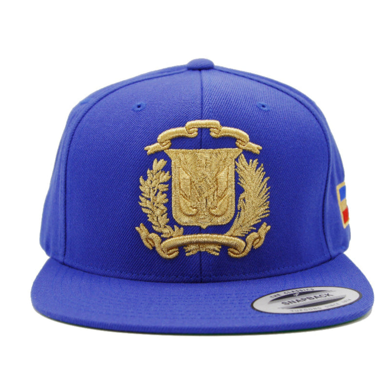 Escudo Republica Dominicana - Dominican Snapback Royal - Metallic Gold Hat