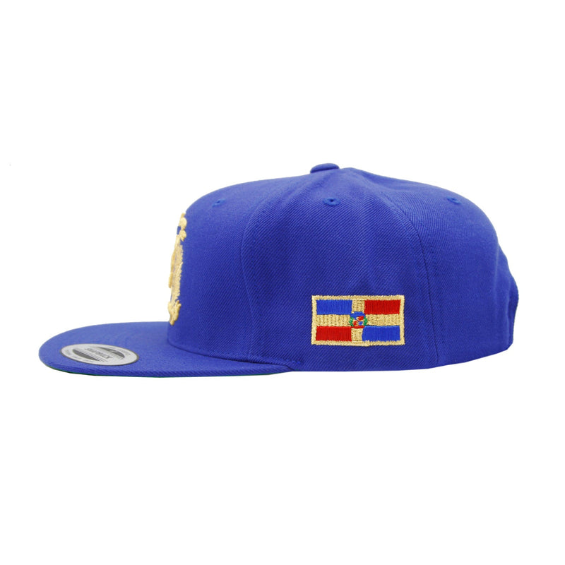 Escudo Republica Dominicana - Dominican Snapback Royal - Metallic Gold Hat