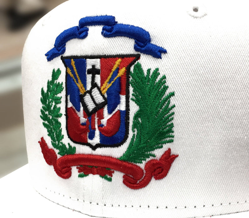 Escudo Republica Dominicana - Dominican Snapback White - Full Color Hat