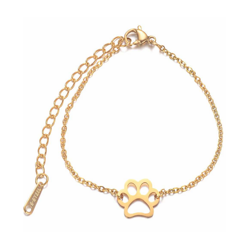 EternalPrint Link Chain Paw Print Charm Bracelet