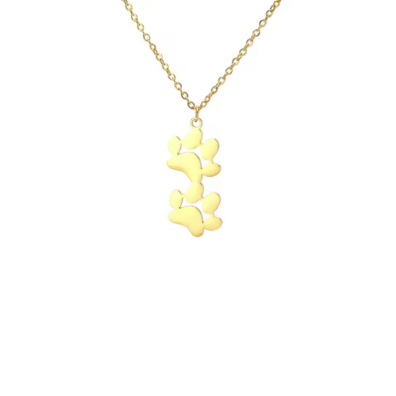 EverPaw Double Paw Print Necklace