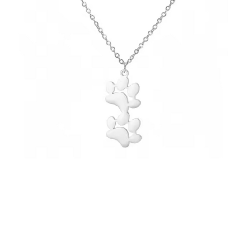 EverPaw Double Paw Print Necklace
