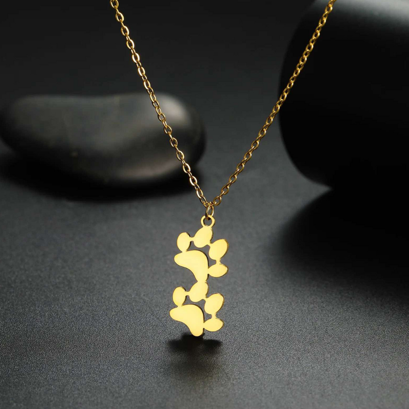 EverPaw Double Paw Print Necklace