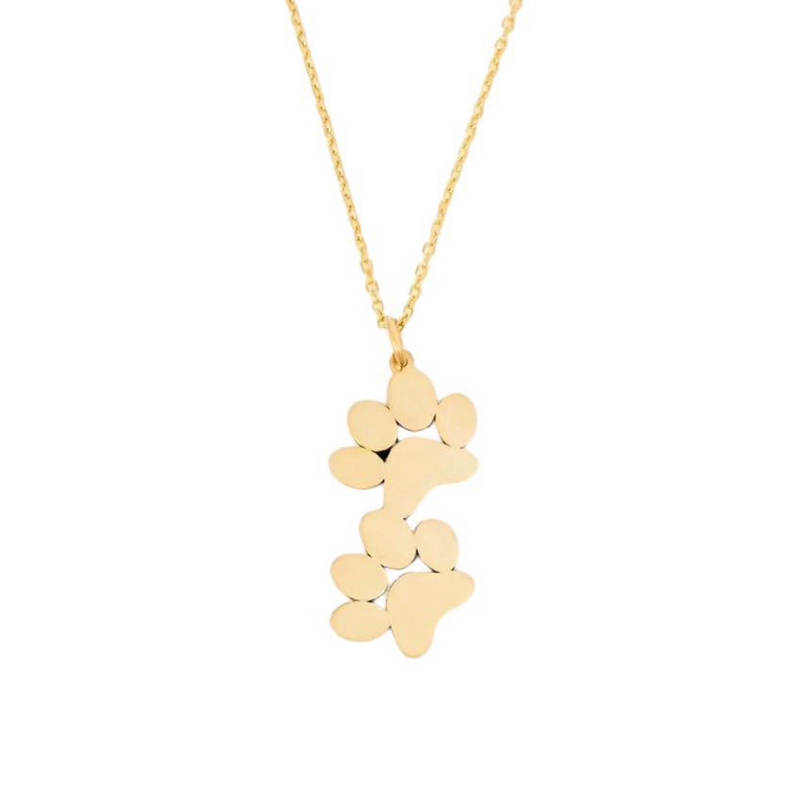 EverPaw Double Paw Print Necklace
