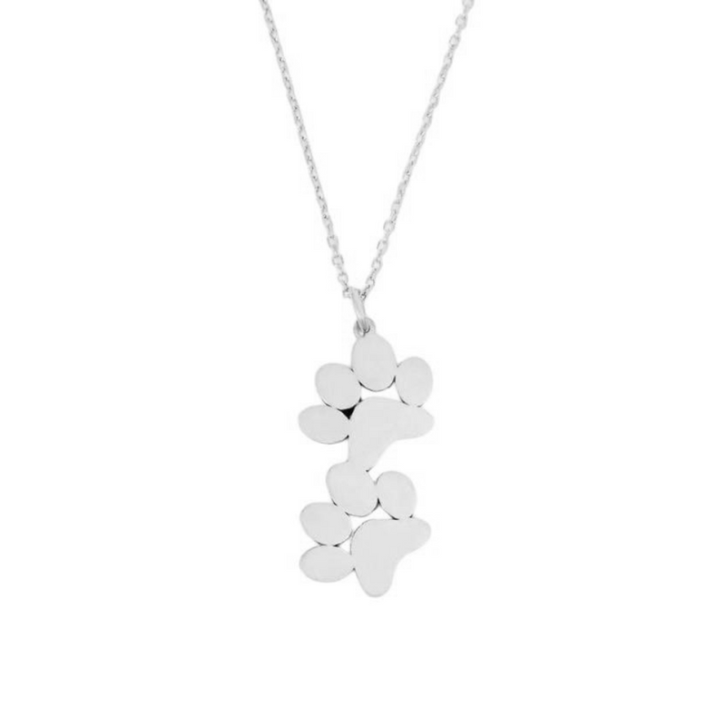 EverPaw Double Paw Print Necklace