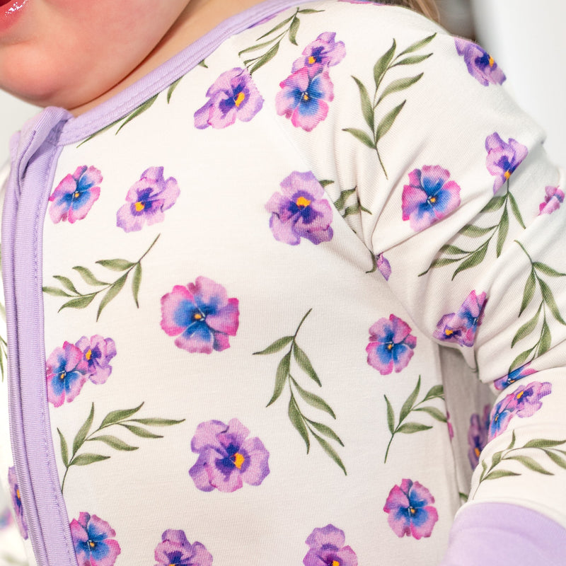 Baby Bamboo Zippered Romper