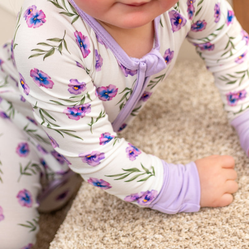 Baby Bamboo Zippered Romper