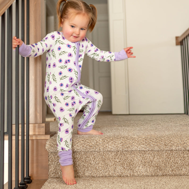 Baby Bamboo Zippered Romper