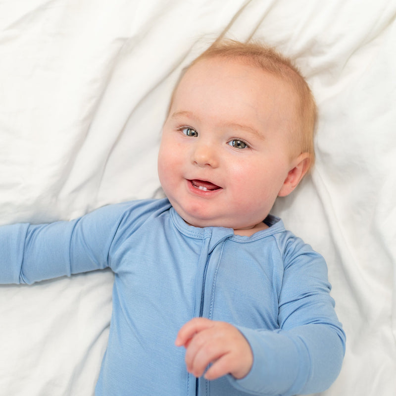Baby Bamboo Zippered Romper