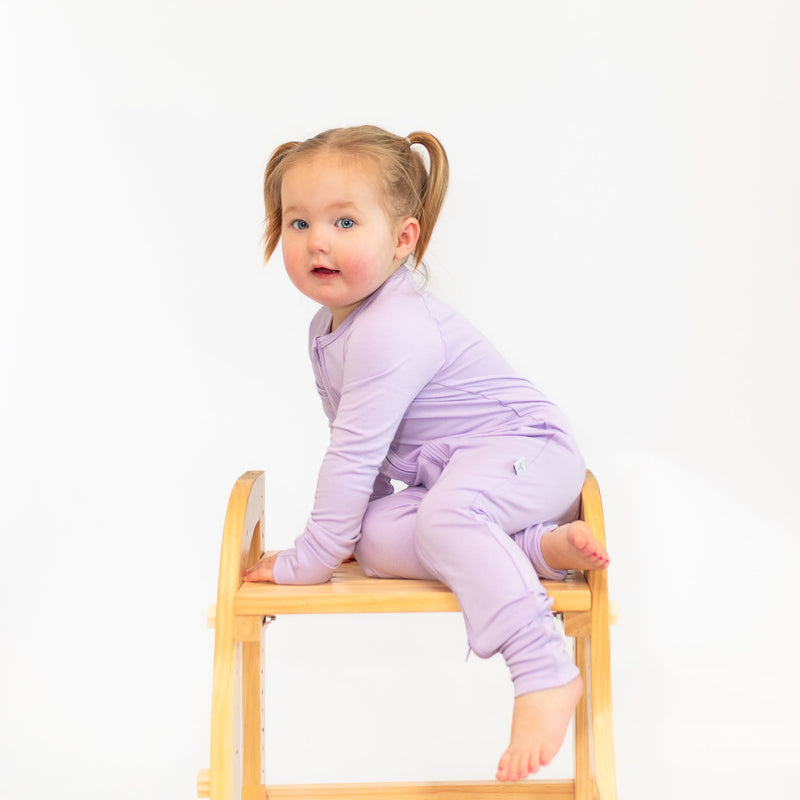 Baby Bamboo Zippered Romper