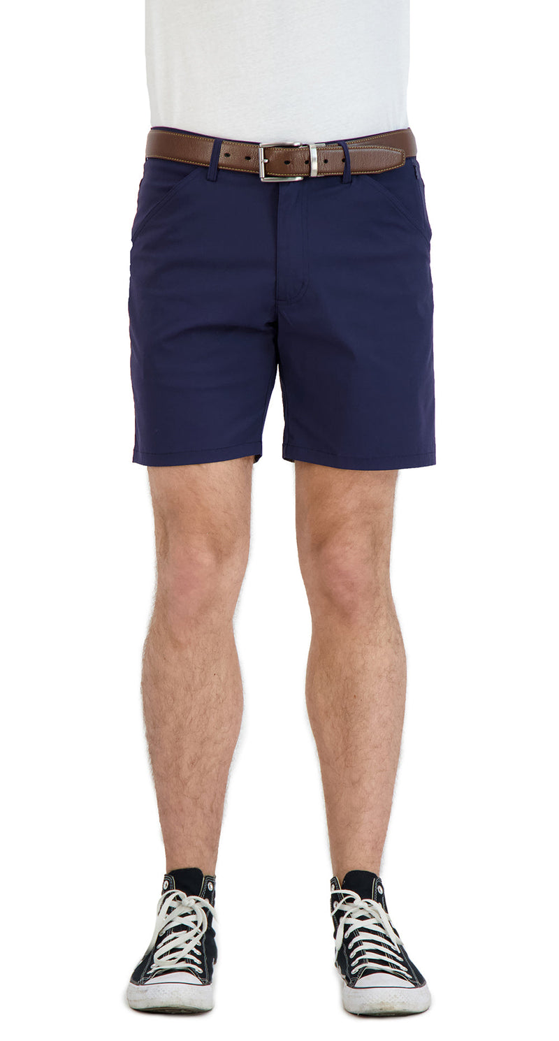 Everyday Stretch Shorts with a Comfortable Built-In Liner- Business Casual Style- Navy
