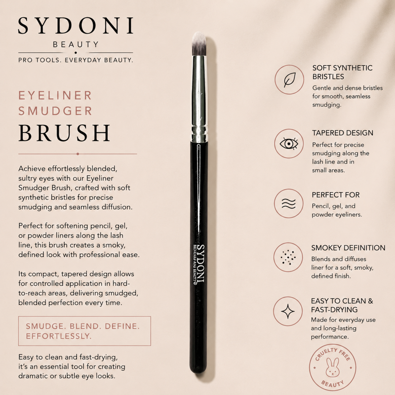 SYDONI EYELINER SMUDGER BRUSH - Synthetic Bristles