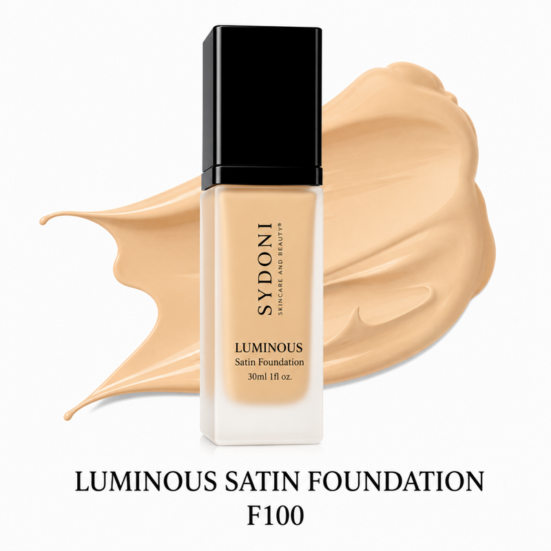 SYDONI LUMINOUS SATIN FOUNDATION – Radiant Skin, Smooth Perfection 30ml 1 fl. oz (16 Shades)