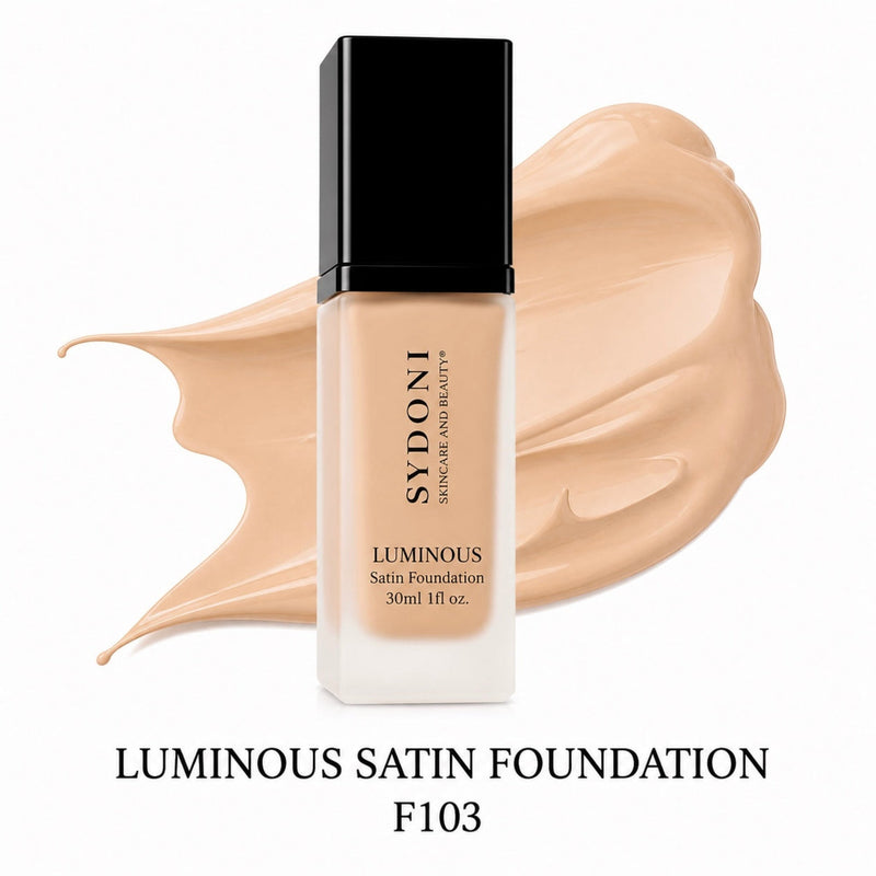 SYDONI LUMINOUS SATIN FOUNDATION – Radiant Skin, Smooth Perfection 30ml 1 fl. oz (16 Shades)