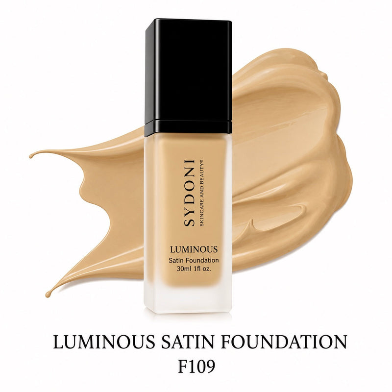 SYDONI LUMINOUS SATIN FOUNDATION – Radiant Skin, Smooth Perfection 30ml 1 fl. oz (16 Shades)