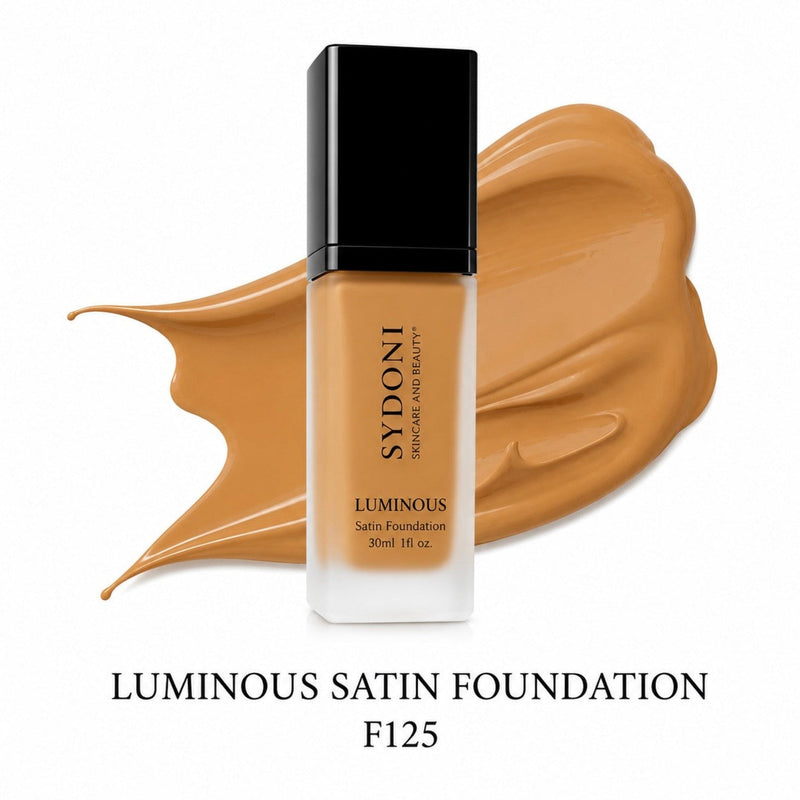 SYDONI LUMINOUS SATIN FOUNDATION – Radiant Skin, Smooth Perfection 30ml 1 fl. oz (16 Shades)