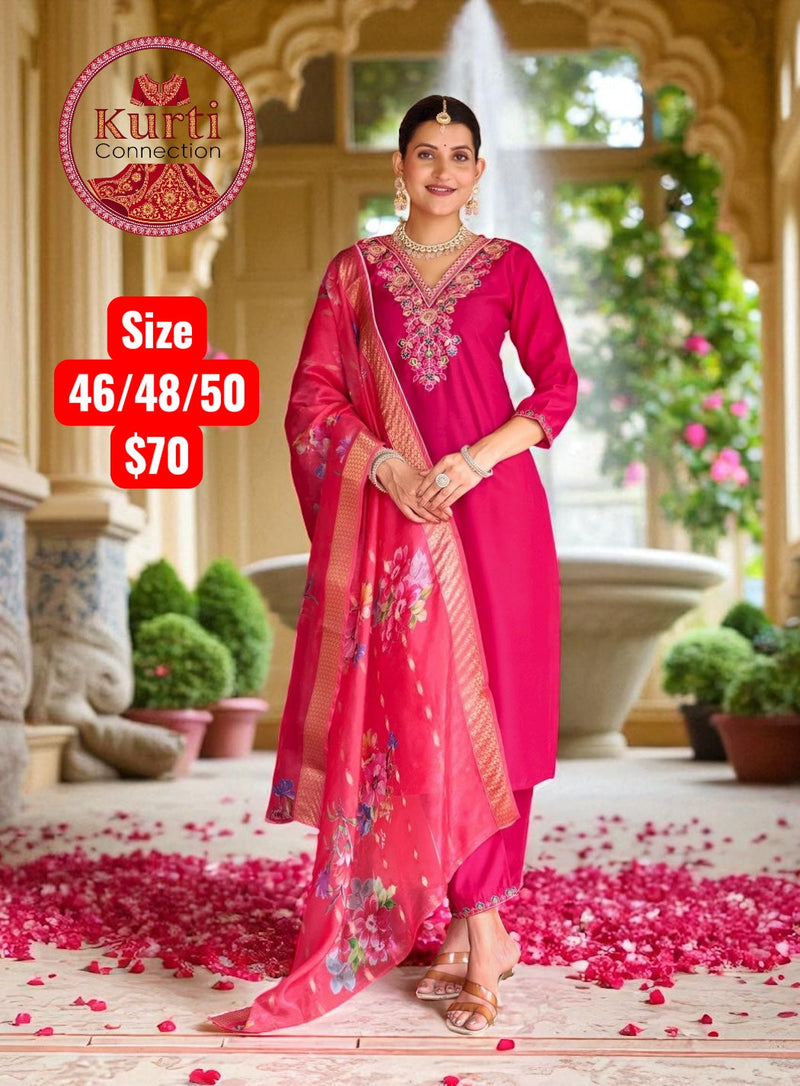 Malhar : Plus size Kurti sets Size 48