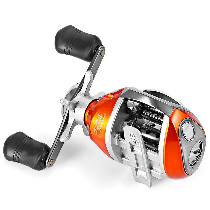 YUMOSHI Left / Right Hand 12+1BB 6.3:1 Bait Casting Fishing Reel Magnetic Brake Water Drop Wheel Coil