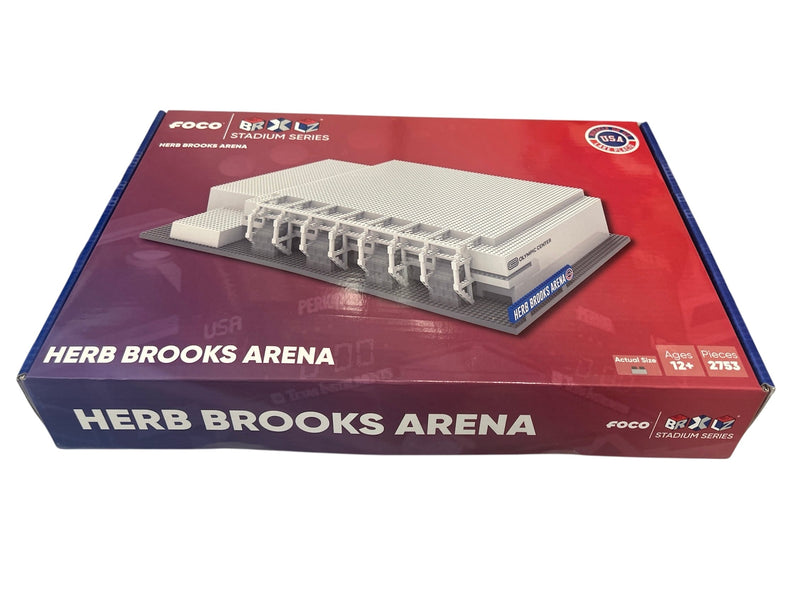 1980 Olympic Herb Brooks Arena Lake Placid Miracle on Ice BRXLZ Builder Set 12X10X3.5 Inches
