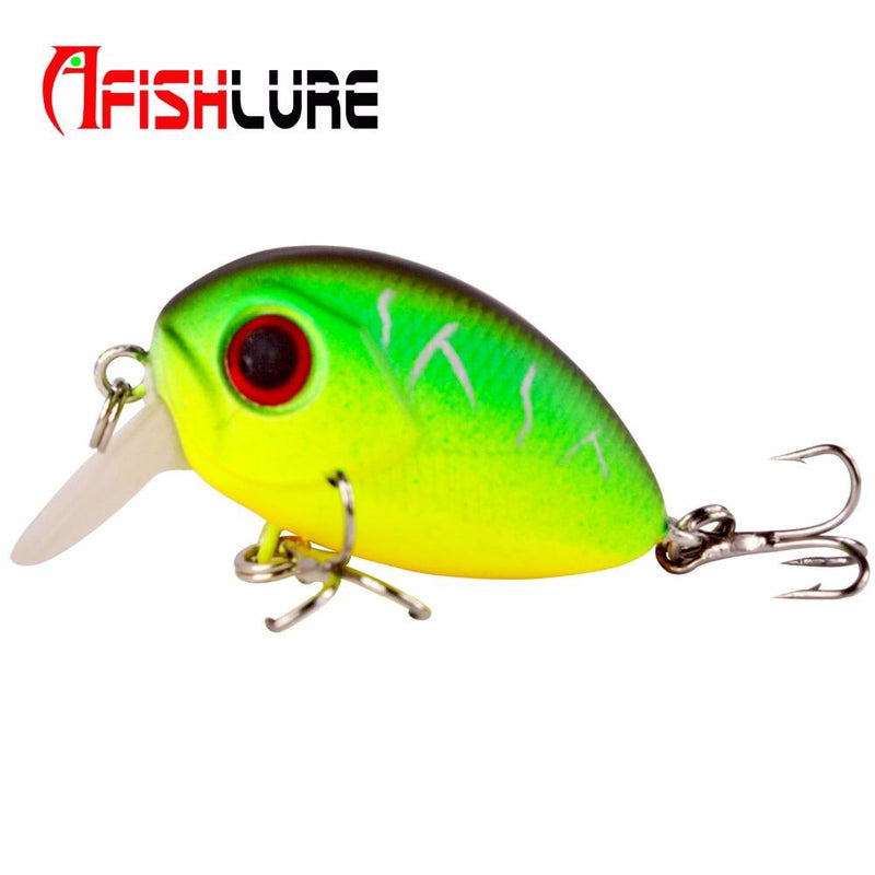 AFISHLURE  36mm 3.5g Crank Bait Hard Plastic Artificial Fishing Lure Fake carp Pesca  Wobbler Leurre Peche  Isca