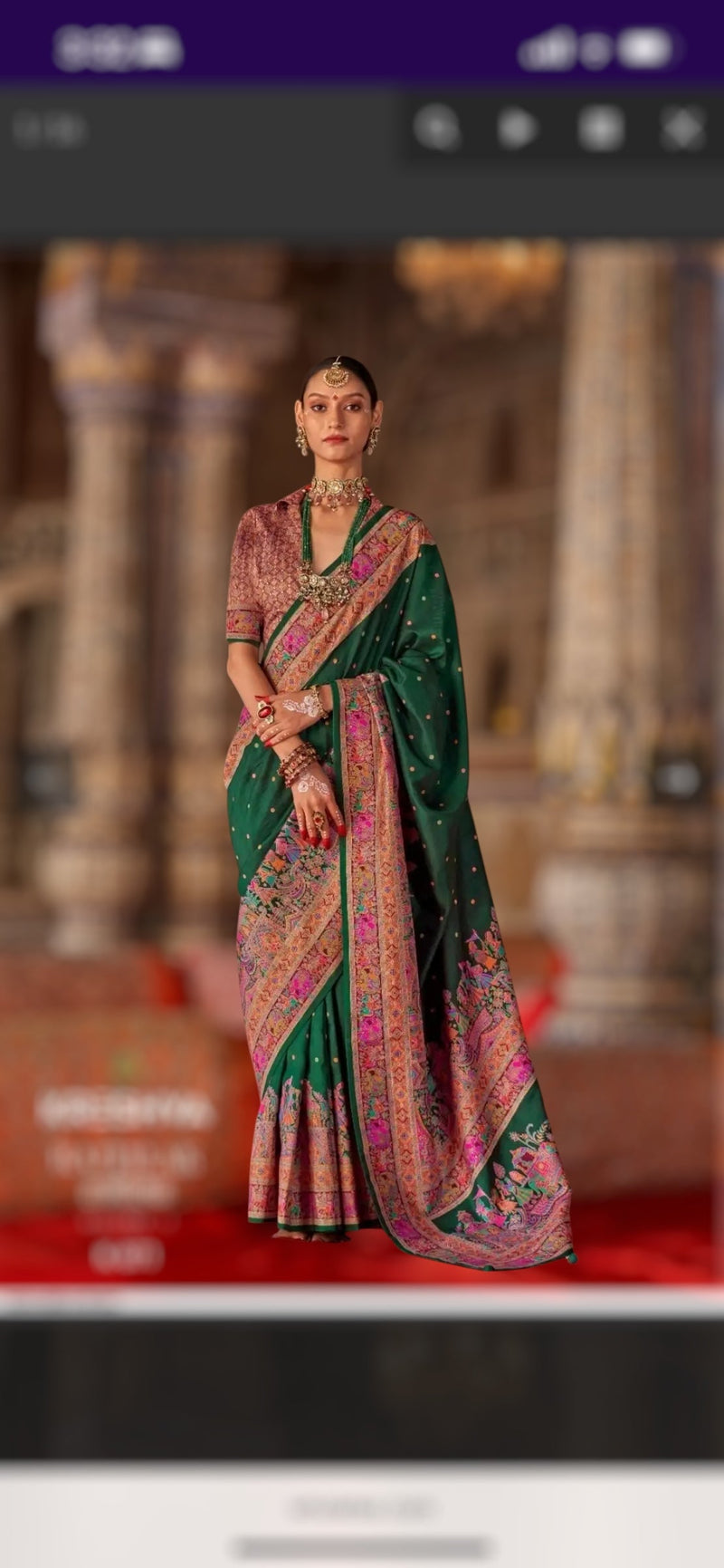 Wedding wear silk saree