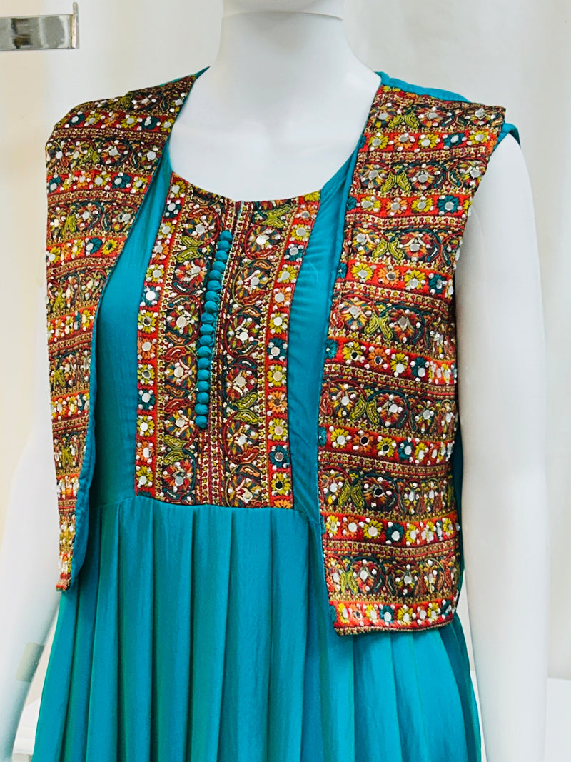 Silk long kurti