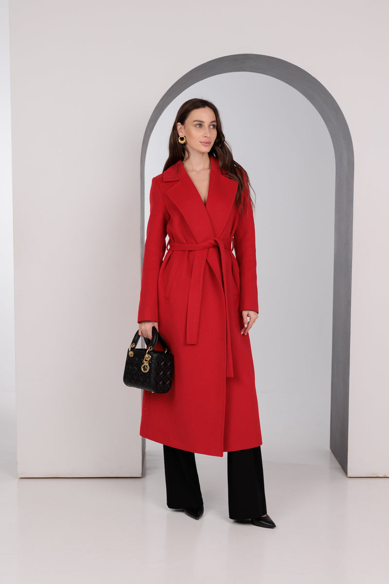 Astoria Classic Wraparound Wool Blend Overcoat