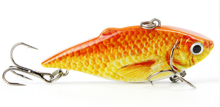 Mmlong 2.5/8.6g Vib Crankbait Lifelike Fishing Lure  Slow Sinking Hard Fish Wobbler Pes