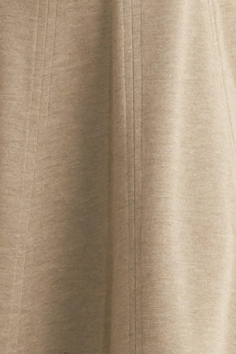 SOPHISTICATED SIMPLICITY WOVEN KNIT MIDI DRESS
