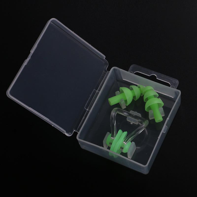 Waterproof Silicone Earplugs and Nose Clip Set
