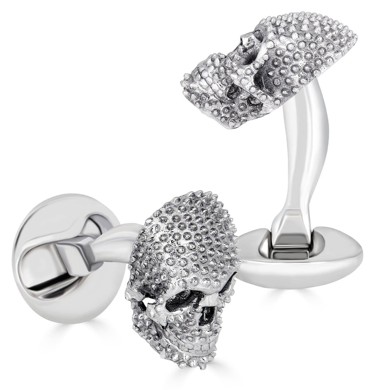 Punks Not Dead Skull Cufflinks