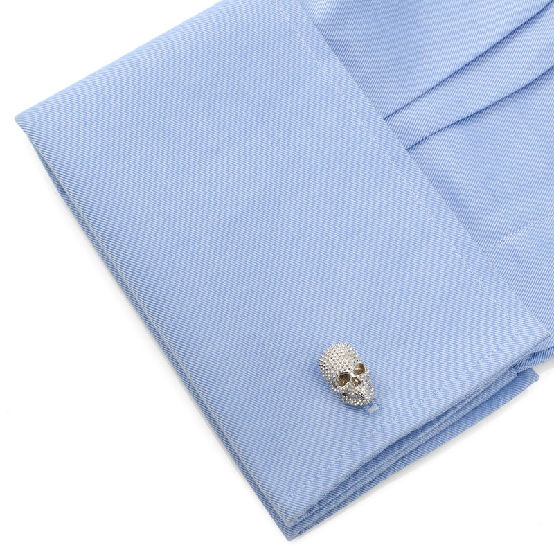 Punks Not Dead Skull Cufflinks