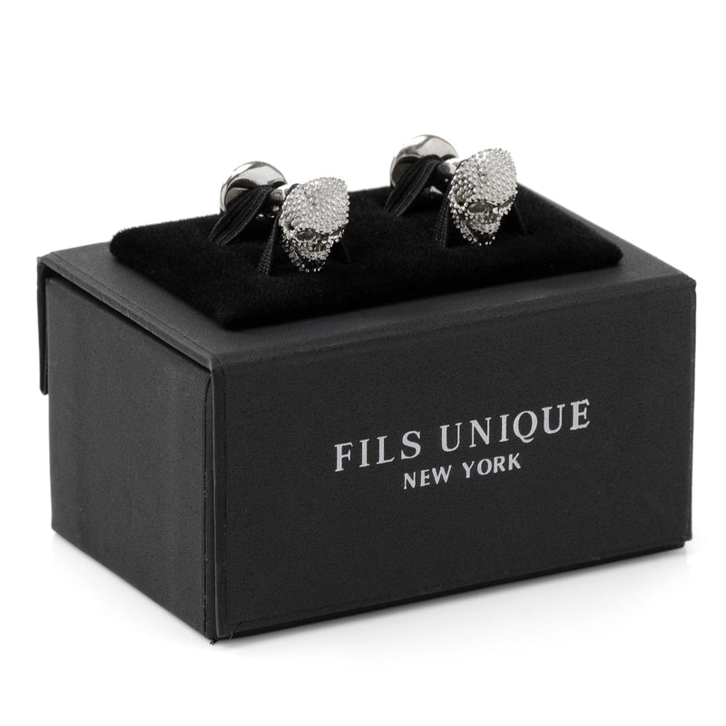 Punks Not Dead Skull Cufflinks
