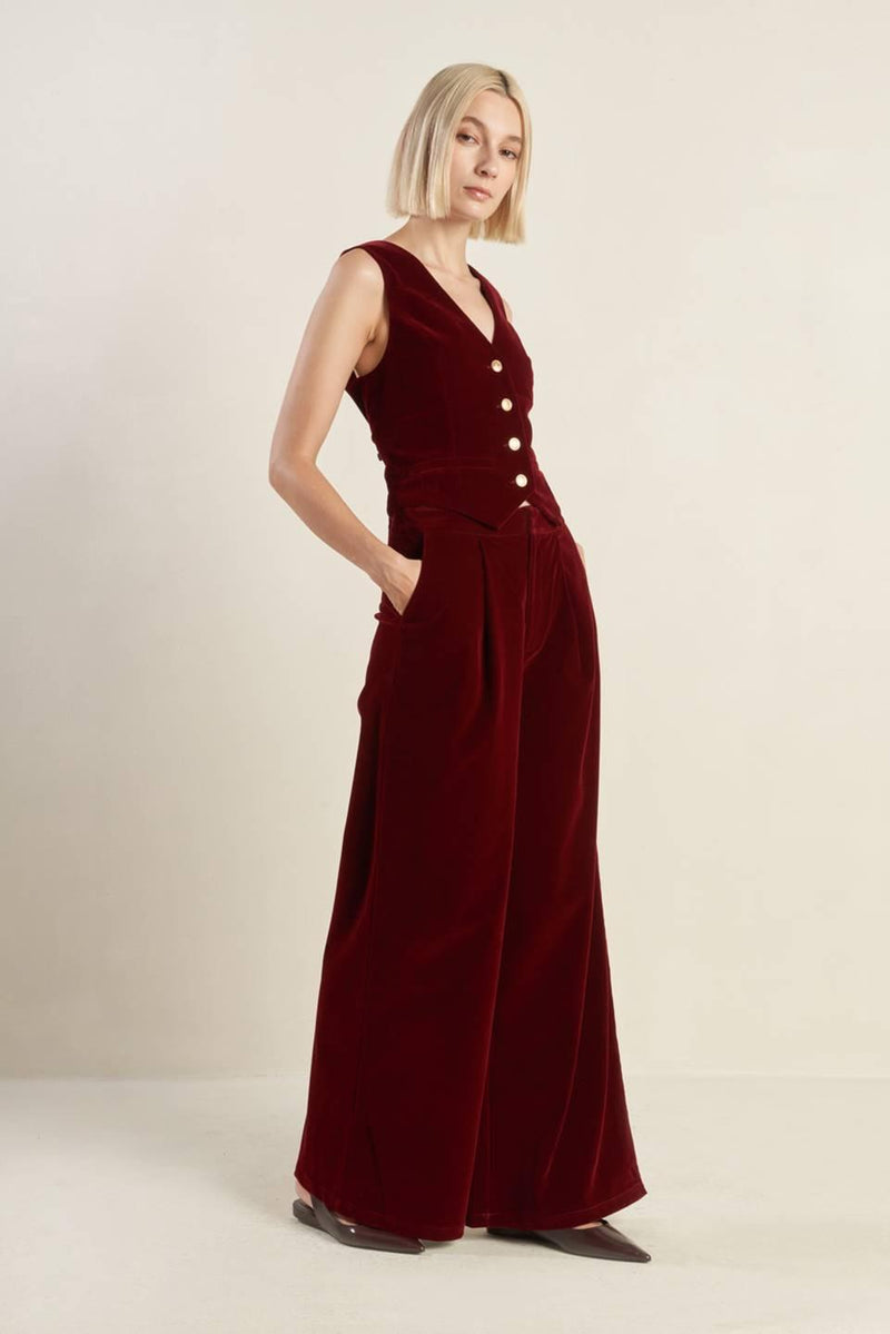 COY CHARM VELVET VEST