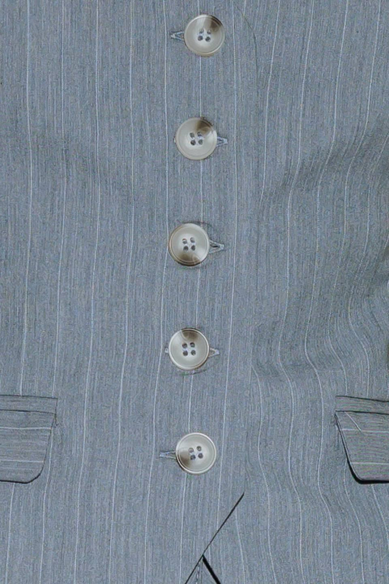 SMILE BRIGHT IN GREY WOVEN VEST
