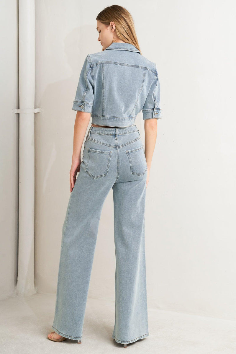 MODERN NEUTRAL DENIM JACKET