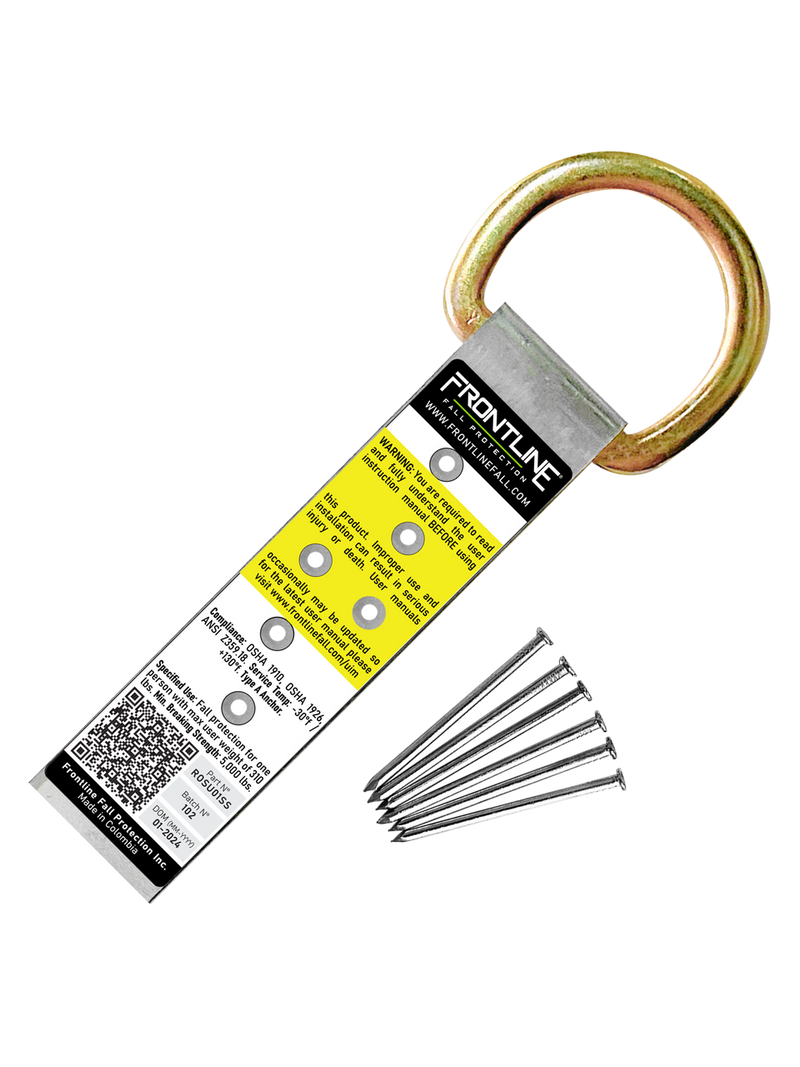 Frontline ROSU01SS Stainless Steel Permanent Use Roof Anchor